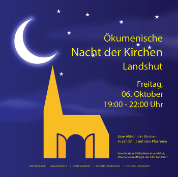 Ökumenische Nacht der Kirchen 2023 in Landshut